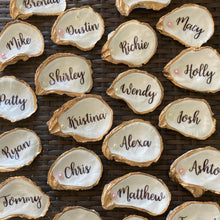 Load image into Gallery viewer, Custom Oyster Shell Place Cards