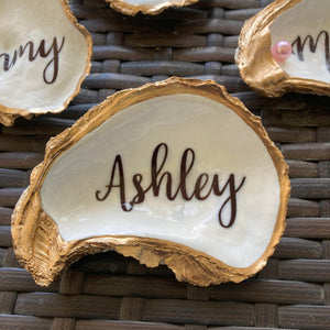 Custom Oyster Shell Place Cards