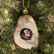 Load image into Gallery viewer, FSU Seminoles Oyster Shell Ornament