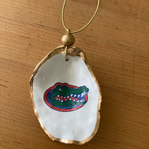 UF Gators Oyster Shell Ornament