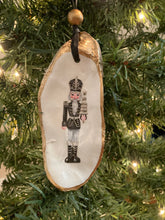 Load image into Gallery viewer, Oyster Shell Nutcracker Ornaments - Box Set of 3
