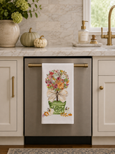 Load image into Gallery viewer, Autumn Topiary Kitchen Towel
