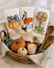 Load image into Gallery viewer, Autumn Topiary Kitchen Towel
