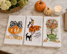 Load image into Gallery viewer, Autumn Topiary Kitchen Towel