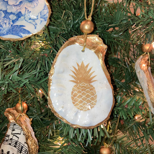 Pineapple Oyster Shell Ornament