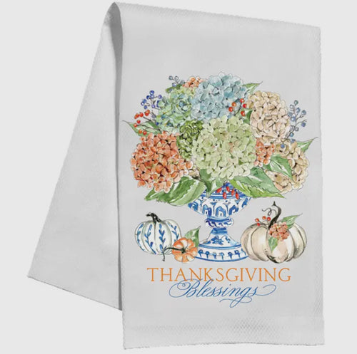 Thanksgiving Blessings Kitchen Towel (PRE-ORDER - ships approx 9/20/25)