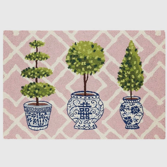Topiary Collection Hook Rug