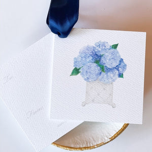 Blue Hydrangea Gift Tags - Set of 12
