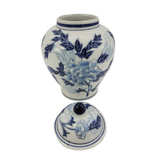 Load image into Gallery viewer, 10&quot; Blue and White Chinoiserie Jar