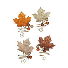 Load image into Gallery viewer, Elegant Leaf Napkin Rings - Set of 4
