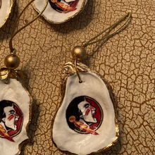Load image into Gallery viewer, FSU Seminoles Oyster Shell Ornament