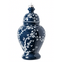 Load image into Gallery viewer, Navy Cherry Blossom Ginger Jar Ornament