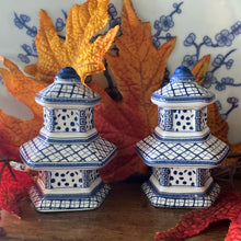 Load image into Gallery viewer, Porcelain Pagoda Salt and Pepper Shaker
